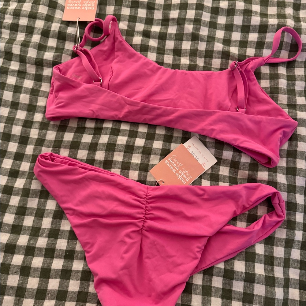 Dippin' Daisy's Hot Pink Two-Piece Bikini Set